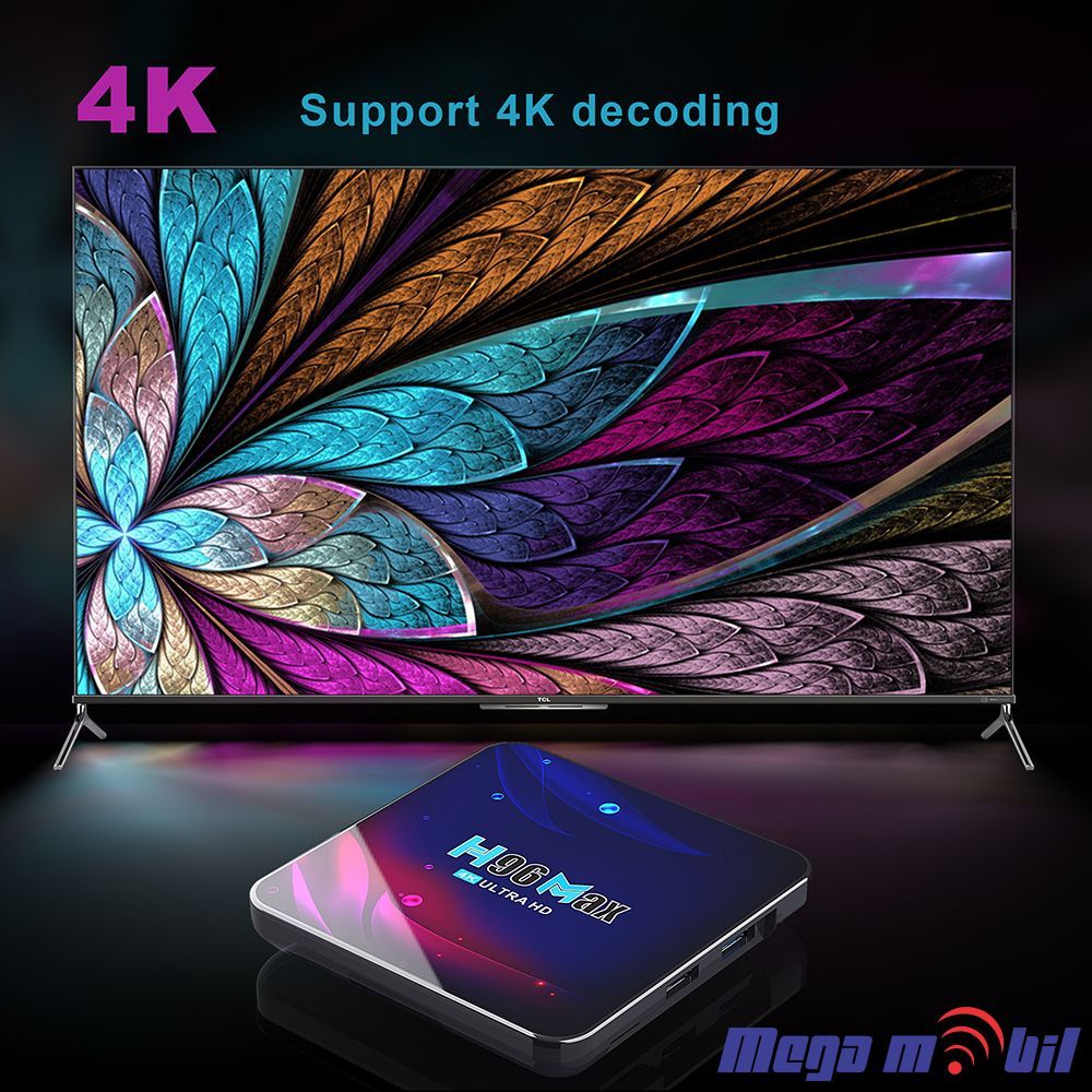 Android TV BOX H96 Max 4GB RAM / 64GB ROM Wi Fi+BT Android 11